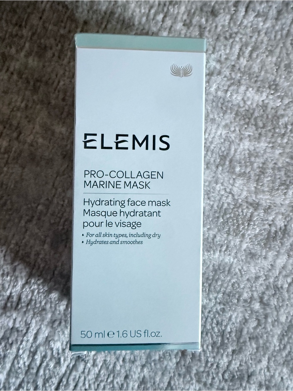 ELEMIS Pro-Collagen Marine Mask in White with Light Teal Accents